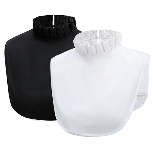 My first half life Tang Jing's same style white fungus edge fake collar women's half high collar lotus leaf lace fake collar stand collar