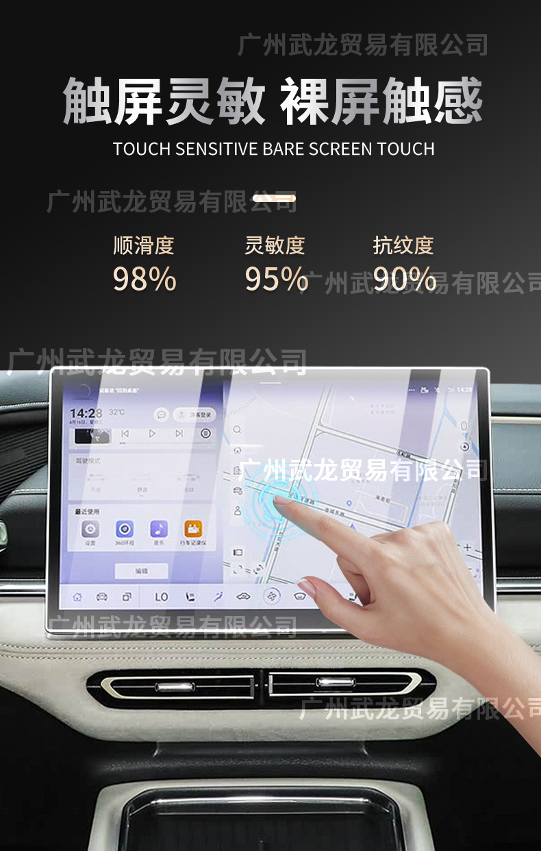 Suitable for 24-25 Mazda Ez-6 Instrument Navigation Screen Tempered Film Central Control Protective Film Automotive Supplies