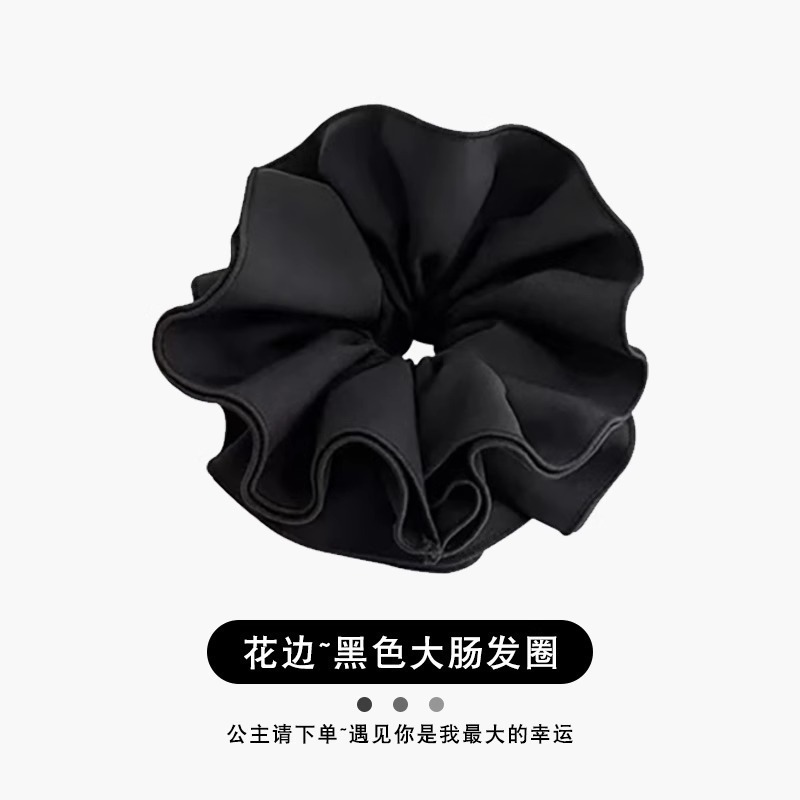 2025新款法式蕾丝头绳女气质轻奢发圈马尾扎发饰优雅高级感头花|undefined