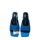 2324 New French Summer High Heels Women's Shoes Thick Heels with Blue Open Toe Fashion Back Air High Sandals for Women