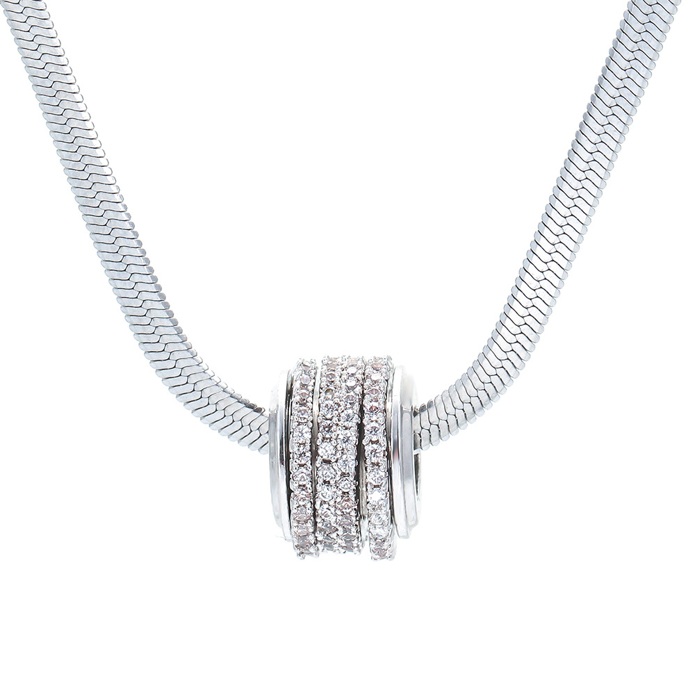 Necklace Classification Simple Style Geometric Copper Plating Zircon Necklace 1 Piece