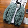 Autumn and winter new pattern cotton-padded clothes coat man 2021 Down Cotton Stand collar Chaopai men's wear Light and thin keep warm jacket wholesale
