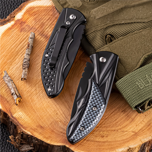 New Mini Outdoor Folding Knife Stainless Steel Self-Defense Camping Knife Portable Folding Knife Fruit Knife Small Knife Yangjiang