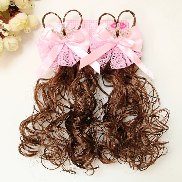 Curved braided crown pink pair