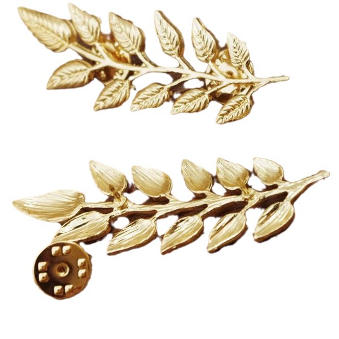 Elegante Gold- Und Silberblatt Brosche Für Damen Und Herren_voghion.com