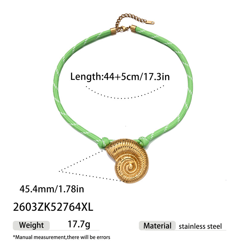 Alta Europa y América de moda de acero inoxidable viento marino estrellas de mar conchas collar de mujer personalidad collar de mujer