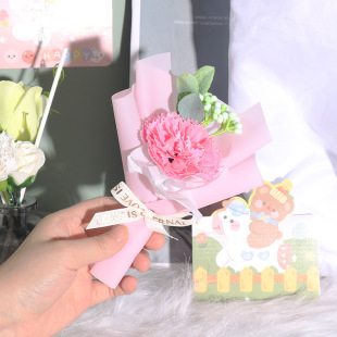 New Women's Day Gift Mini Carnation Mother's Day Bouquet Accompanying Gift Activities Soap Flower Bouquet