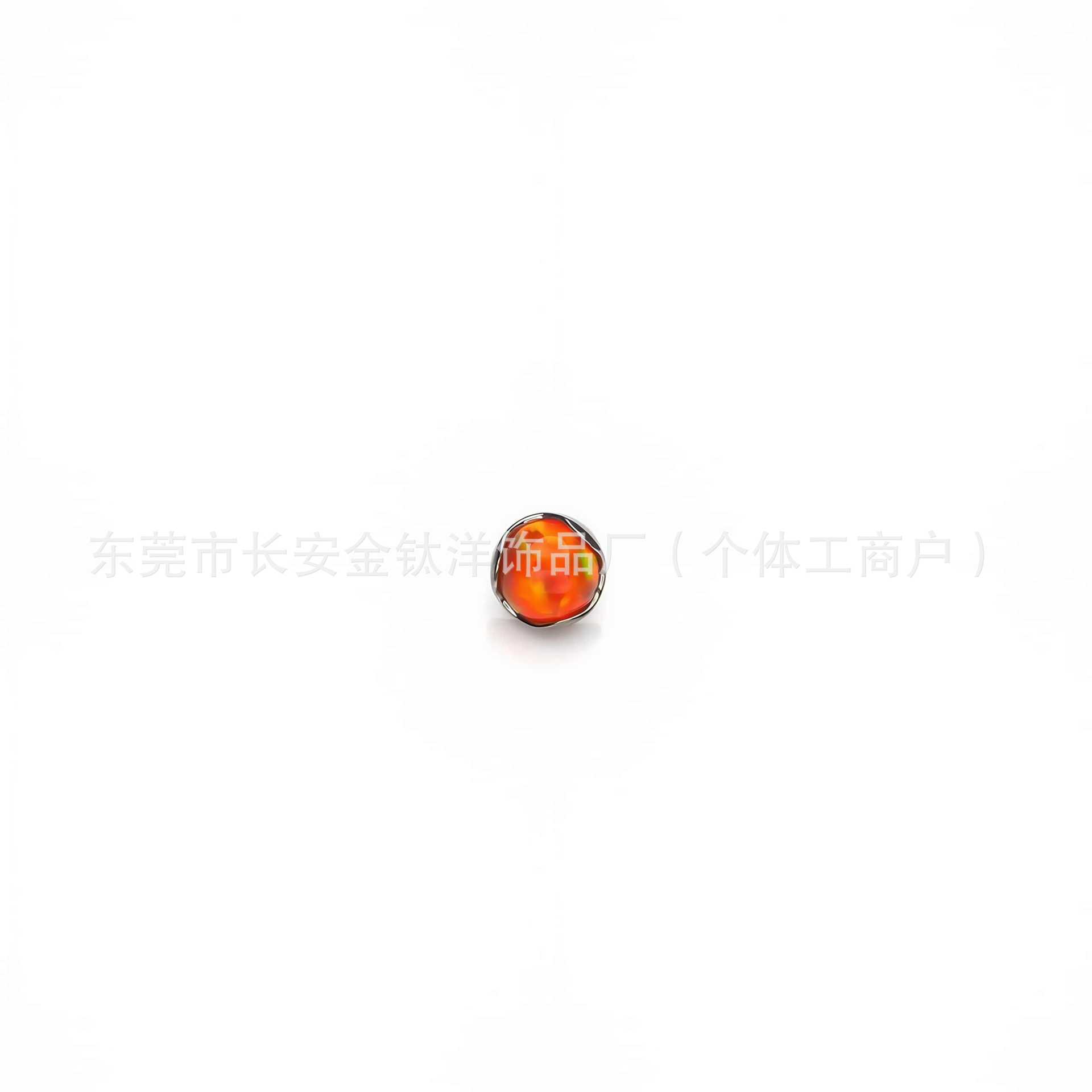 F136 Titanium Wave Edge Labret Stud for Ear, Belly, Lip, Tongue, Umbilical Piercing - G23 Piercing Jewelry detail image 4