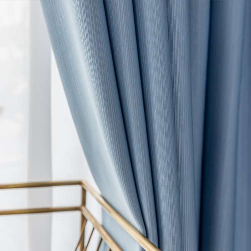 Thickened full blackout cotton and linen curtains bedroom sun protection living room bay window modern soundproof hotel home blackout curtain cloth