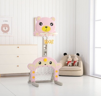 Rack de baloncesto infantil elevable para bebés de 1 - 2 - 3 - 6 años de edad, marco de tiro doméstico para niños, juguetes de fútbol image 20