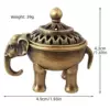 Four-legged elephant incense burner