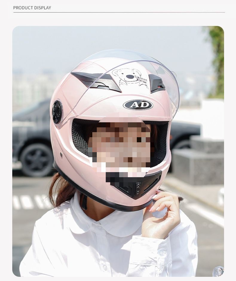 2025 New 3C Certified Electric Motorcycle Helmet Women's Winter Full Helmet