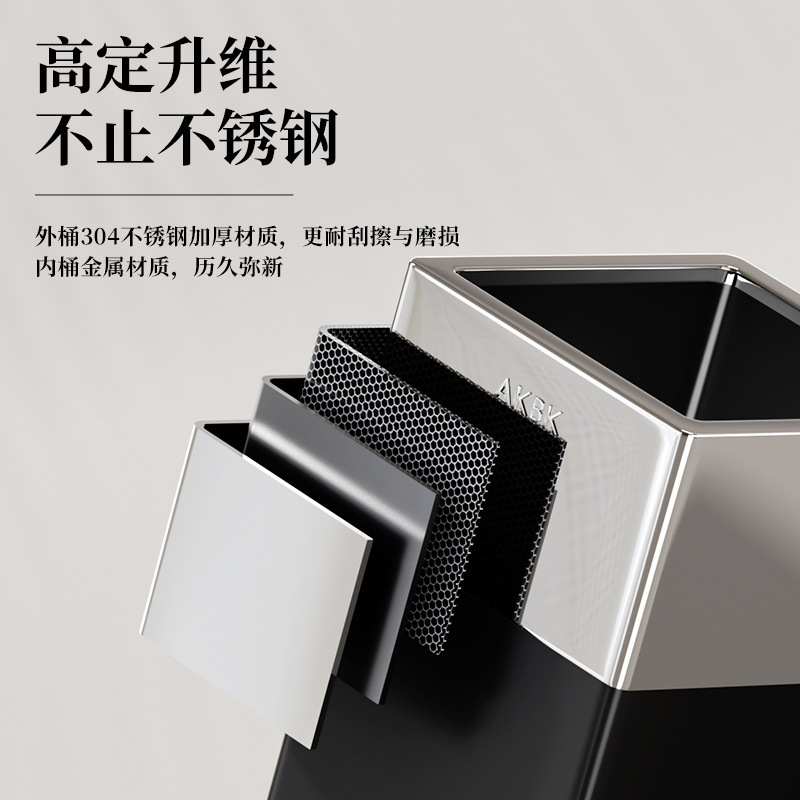 2025新款家用垃圾桶卧室客厅ins大容量直投垃圾桶轻奢创意古风|undefined