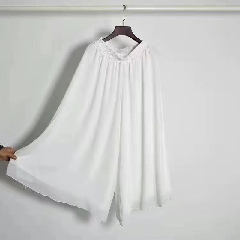 Shiffon fashionable big trousers