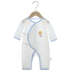 Baby Bodysuit Summer Thin Newborn Clothes Pure Cotton Baby Clothes Hanger Butterfly Suit Crawling Suit Air Conditioning Suit