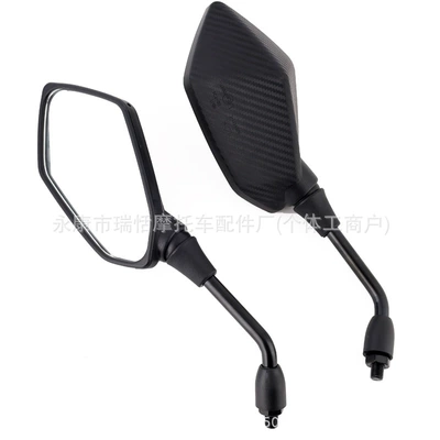 Horizon Square Mirror, Electric – Motorcycle rearview mirror - skin-texture-8mm