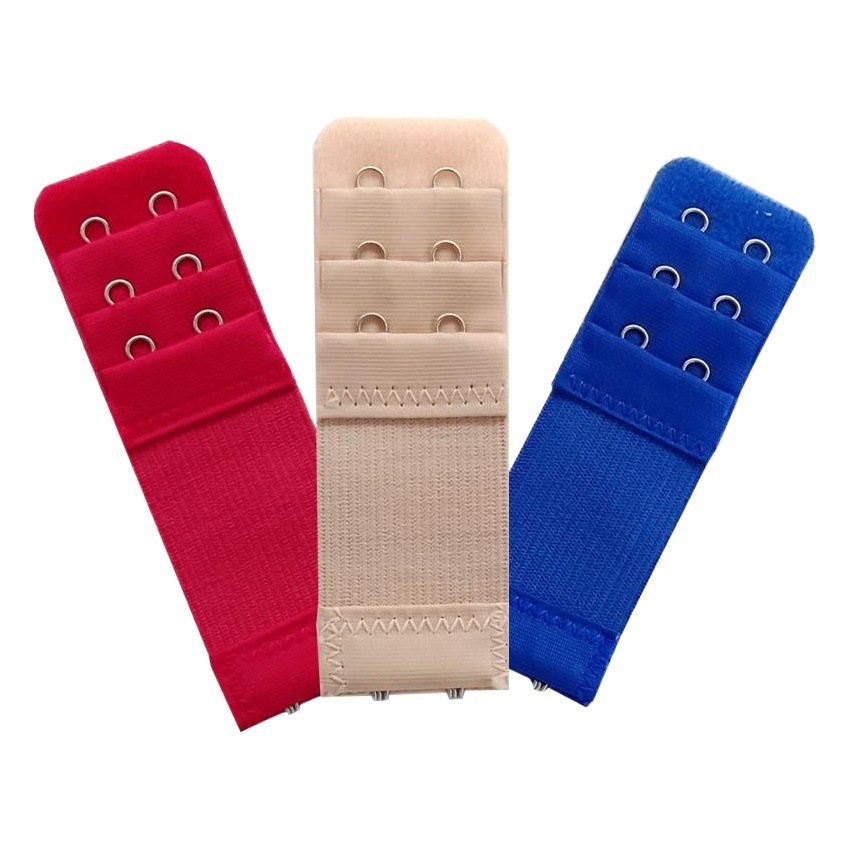 Elastic Elastic Three-Row Two-Button Bra Extension Buckle Stainless Steel Intimates Extension Buckle Back Buckle Factory Direct Sale