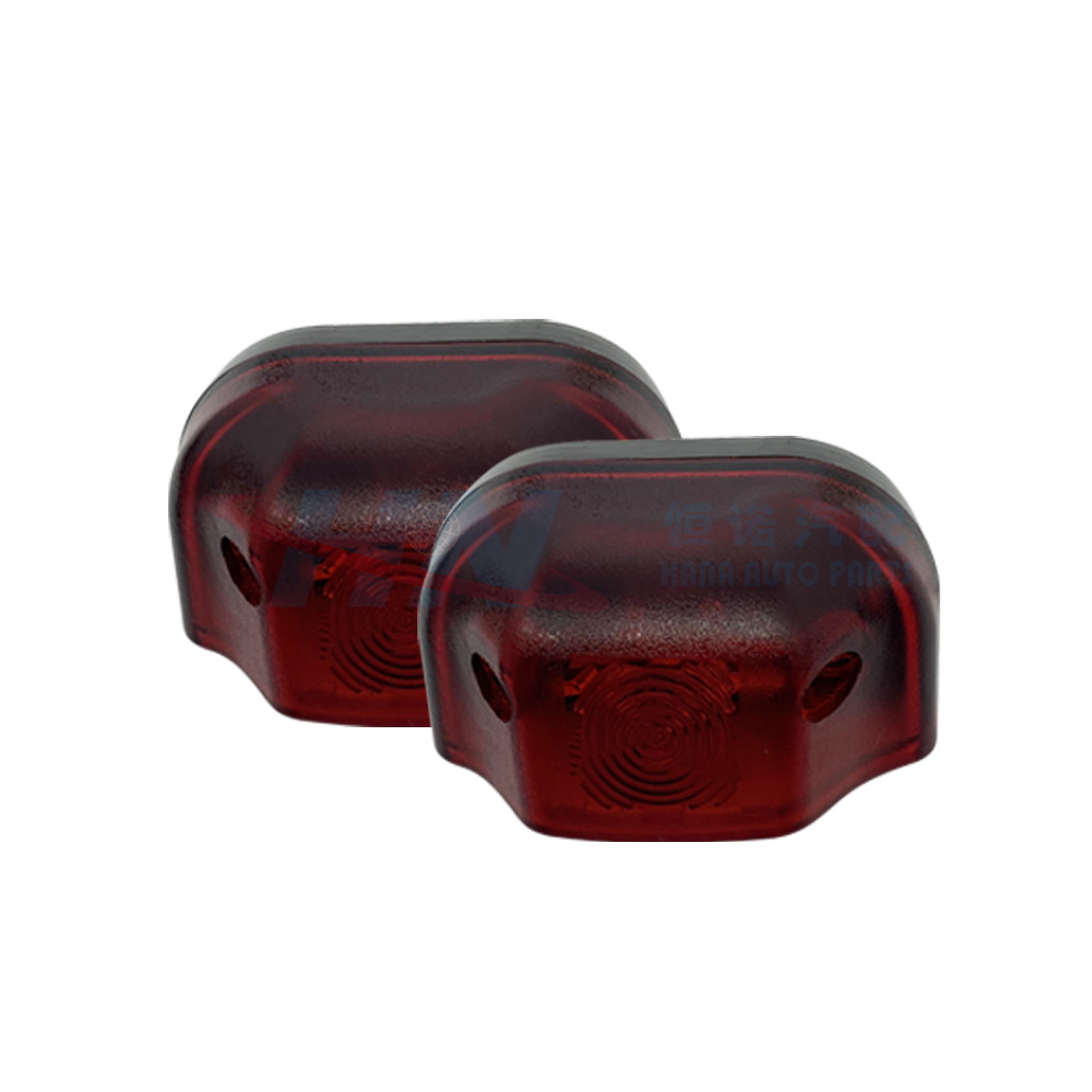 Luz lateral del remolque del camión 24V semirremolque luz trasera semirremolque camión ligero lateral Oval luz 24V luz redonda