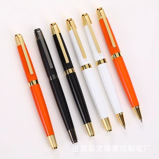 重手感金属签字笔高档广告礼品笔企业旋转商务对笔宝珠笔定制logo