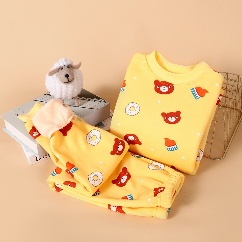 X-후리스 슈트) 노란 곰
