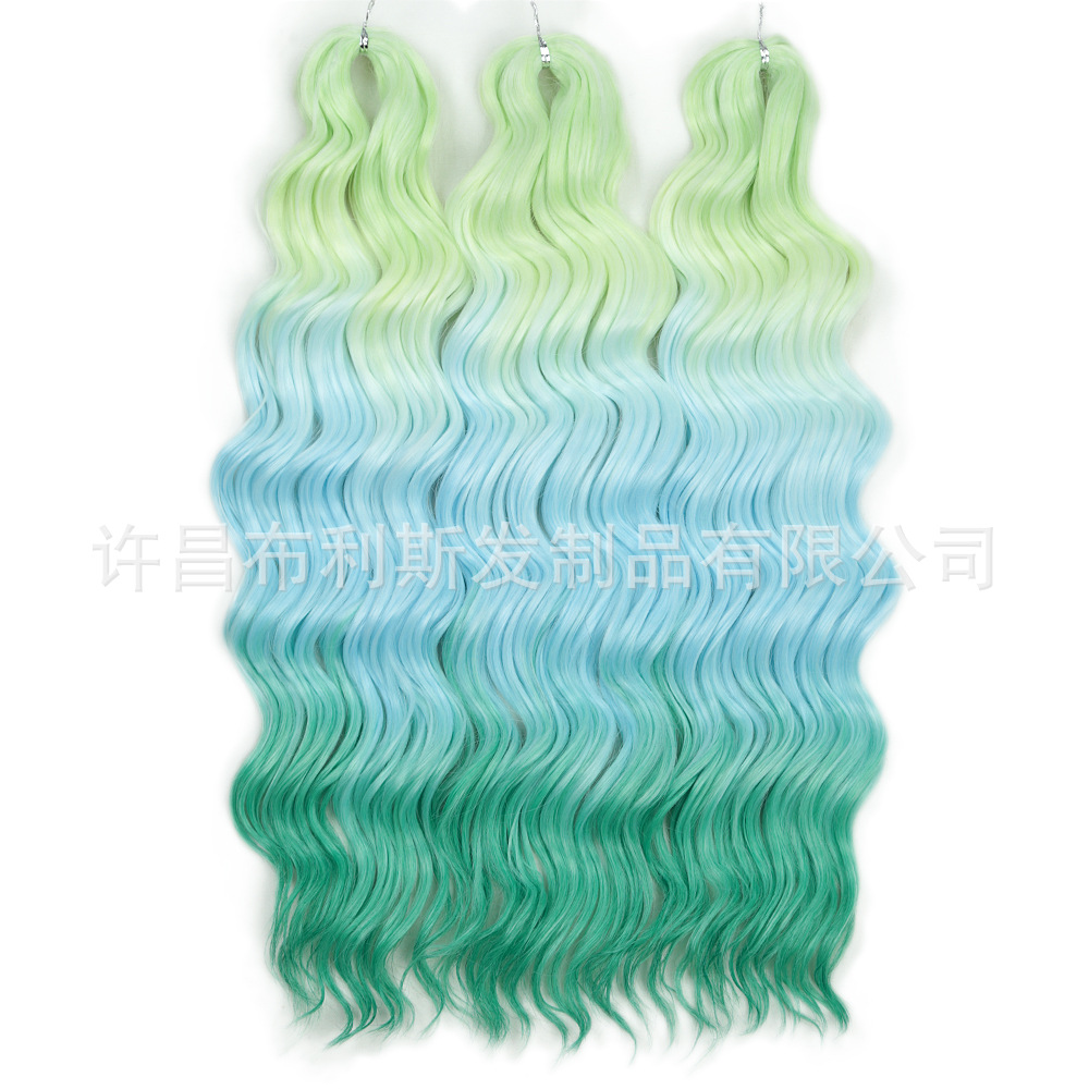 Extensiones de Cabello Rizado para Crochet 20 Pulgadas de Fibra Sintética Estilo Anna Curl