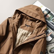 秋冬男羊毛聚能棉衣户外冲锋衣连帽夹克衫型男好看保暖外套