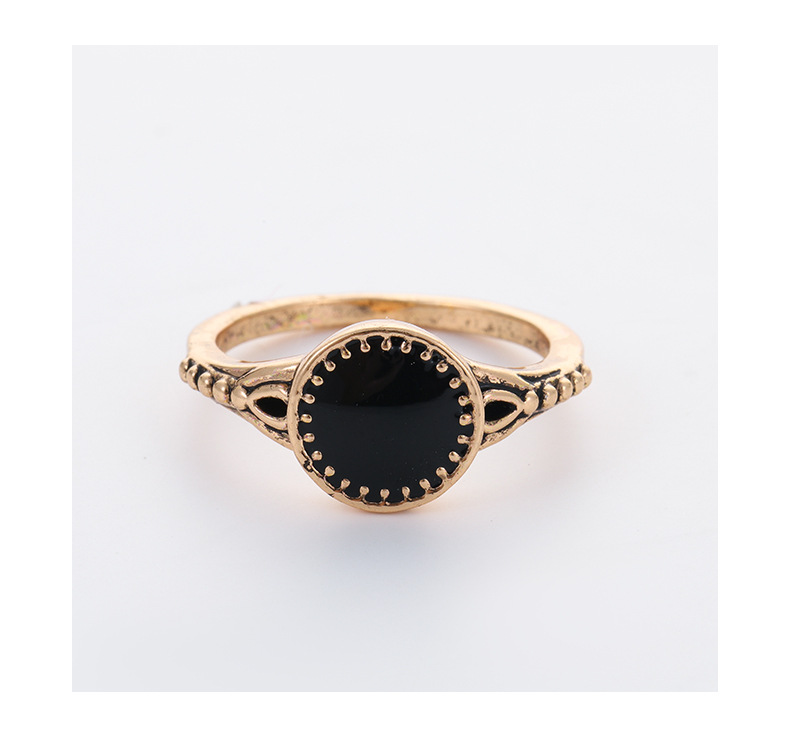 Retro Geometric Cross Heart Shape Alloy Enamel Rhinestones Womenu0027S Rings