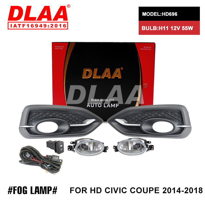 Aplicable a Honda 14 - 18 años nuevo conjunto de luces de niebla delanteras Civic nueve generaciones y medio Civic luz de conducción diurna luz barra image 1