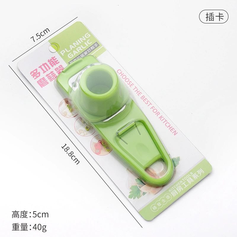 Multifunctional Garlic Grinder, ABS/PP Body with 410 Stainless Steel Blade, Compact