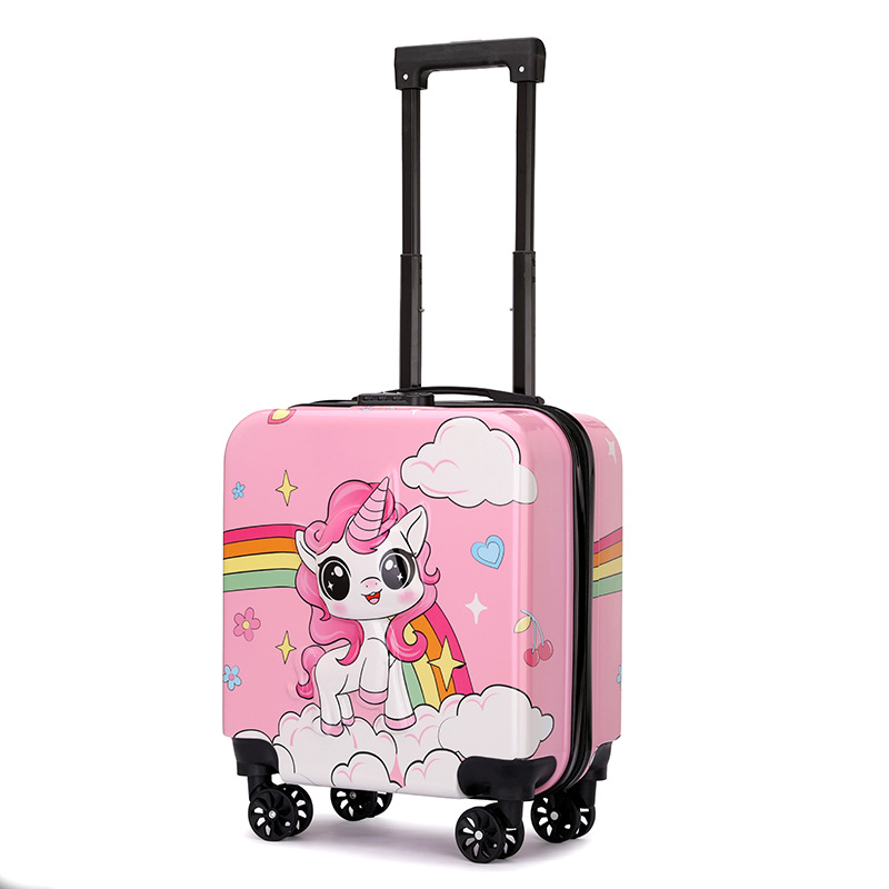 Wholesale Children's Luggage, Small Cartoon Trolley Suitcase, Kindergarten Password Lock, 18inch Inch Carry-On Suitcase, Travel Suitcase Customization