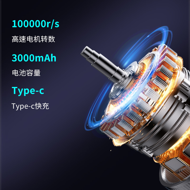 2025跨境新品暴力风扇微型涡轮风扇高速增压飓风吹风机吸尘吹尘器|undefined