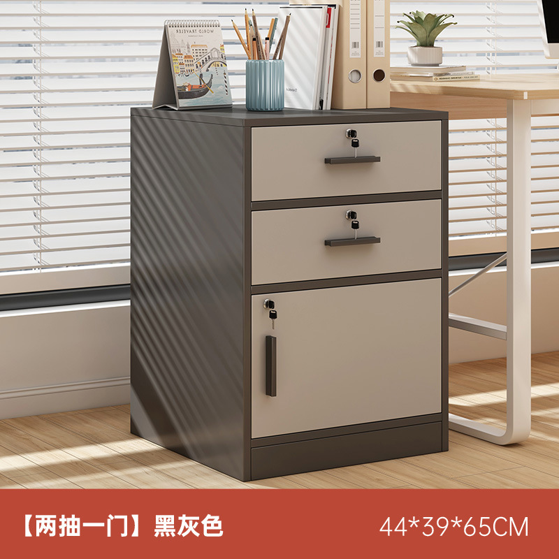 gabinete de archivos de oficina de madera bloqueo de código armario bajo armario de almacenamiento armario lateral armario móvil bajo la mesa de almacenamiento cajón