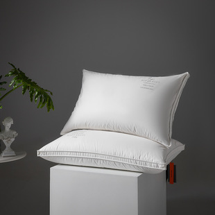 Hilton 80 five-star hotel 95 white goose down pillow down pillow core does not deform does not collapse household neck protection