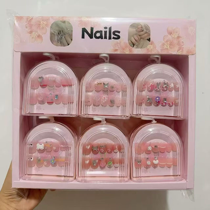 New European and American Style Cross-Border Wearable Nails with a High-End Feel, Long Nail Patches That Can Be Freely Removed, Nail Factory New European and American Style Cross-Border Wearable Nails with a High-End Feel, Long Nail Patches That Can Be Freely Removed, Nail Factory
