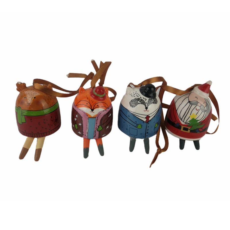 Santa Claus campana de viento cerámica campana de viento japonesa colgante campana colgante campana colgante campana muñeco de nieve campana