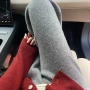 外穿拖地秋冬羊绒阔腿裤