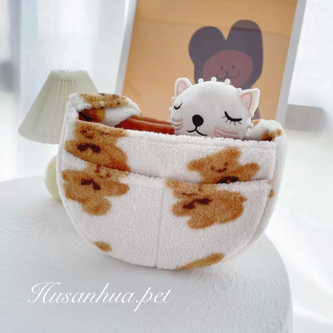 Портативный рюкзак через плечо для домашних животных, теплый ветрозащитный плюшевый мишка Шнауцер Бомеи, производитель домашних животных малого и среднего размера