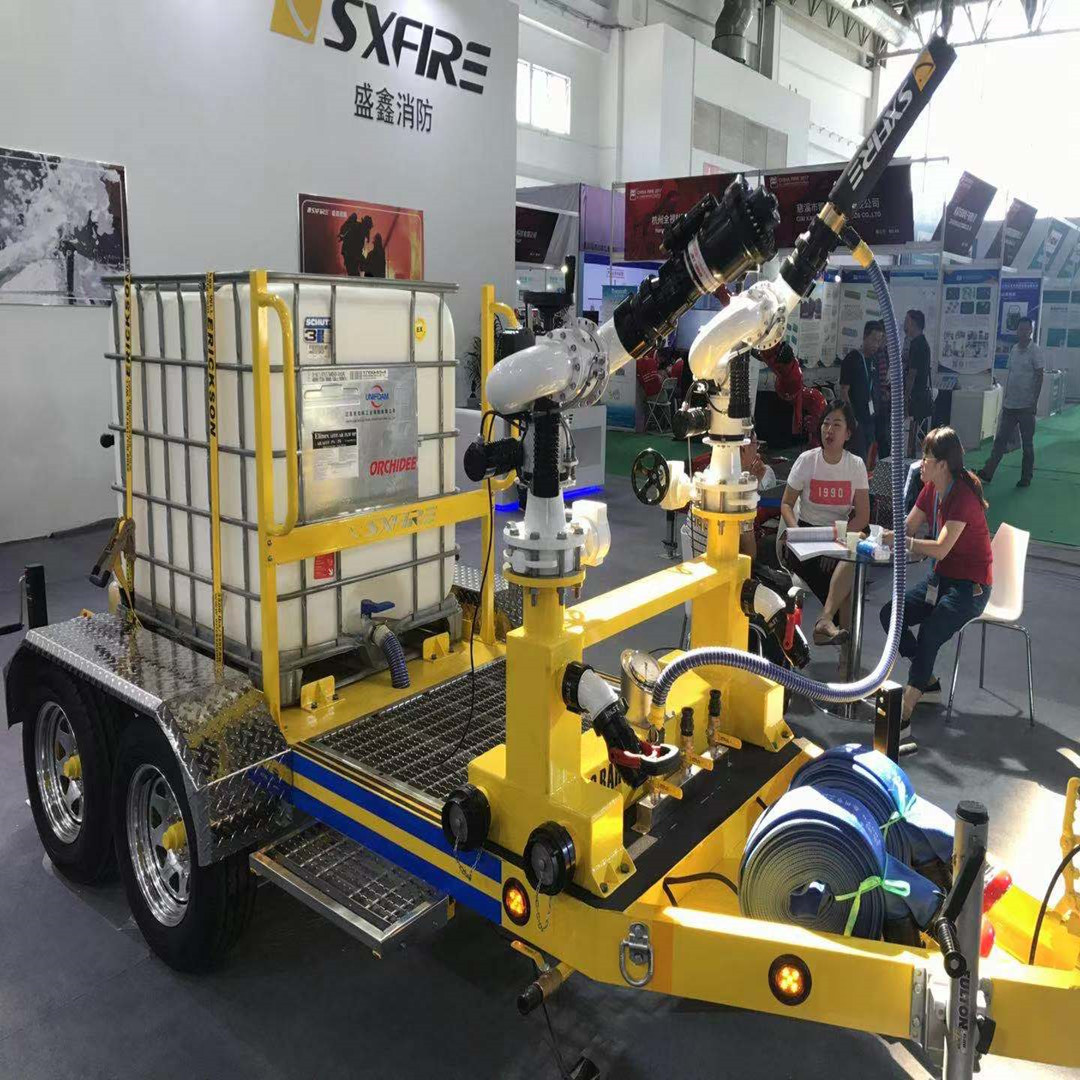 拖车炮 消防水泡沫两用拖车消防炮 大流量拖车炮