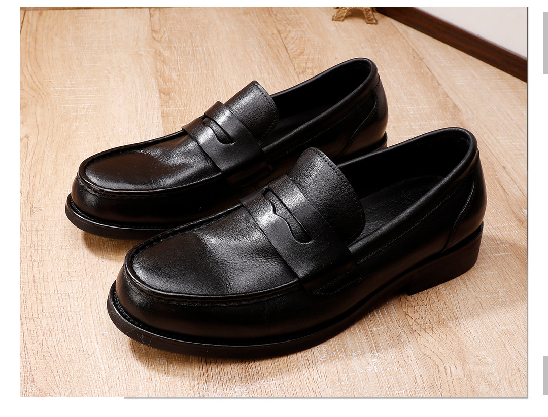 Vinter nye herre gummi ydersål slip-on business formelt tøj let luksuriøs high-end lige sko_voghion.com