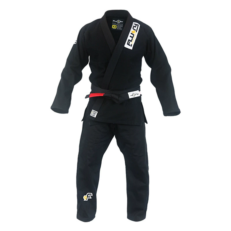 FLUORY Fire Blood Brazil Jiu -Jitsu suit BJJ GI Judo professional adult black Jiu -Jitsu Taoism training men and women
