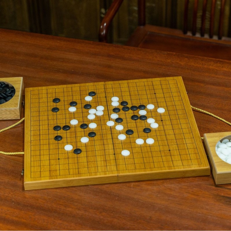 囲碁五子碁セットギフトボックス碁盤玉雲子囲碁携帯手折りたたみプレゼント囲碁盤|undefined