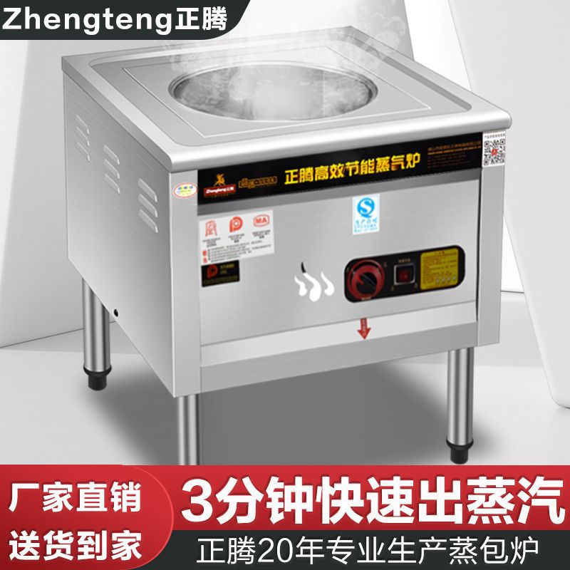 horno de paquete Zhengteng calentamiento eléctrico horno de vapor comercial multifuncional bolos fríos piel de gas jaula pequeña bolsa de pan al vapor salchicha ahorro de energía vapor