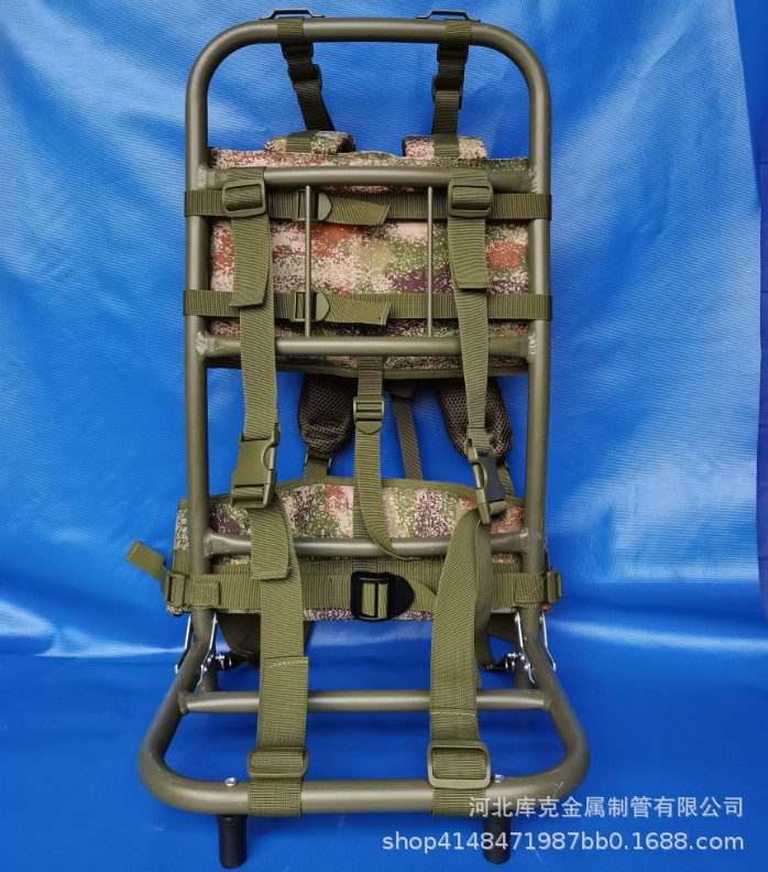 Aleación de aluminio pesado portátil plegable montañismo camping senderismo caza al aire libre rescate mochila marco exterior 60kg