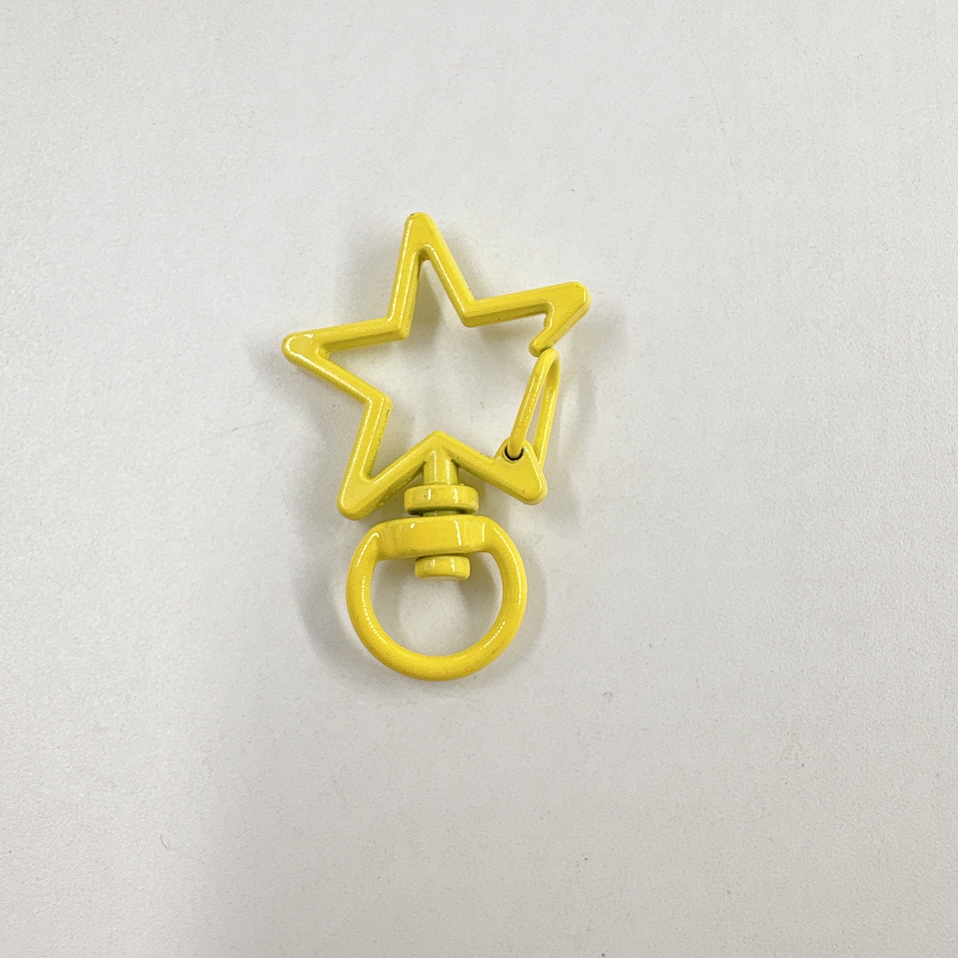 Color pintado hebilla de estrella de cinco puntas hebilla de langosta hebilla de perro hebilla de Primavera de aleación llavero bricolaje colgante accesorios de joyería