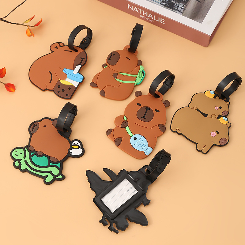 Capybara bagagerem i silikon för väskor och ryggsäckar_voghion.com