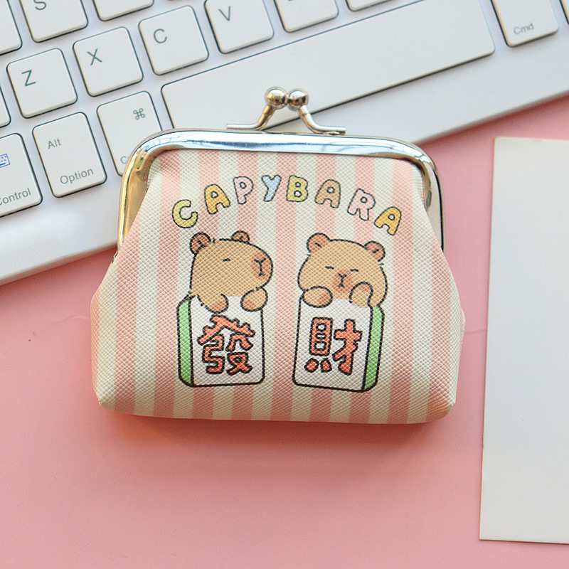 Coin Purse Bags Type 1 Piece Quantity Unisex Cartoon Pu Leather Buckle Coin Purses