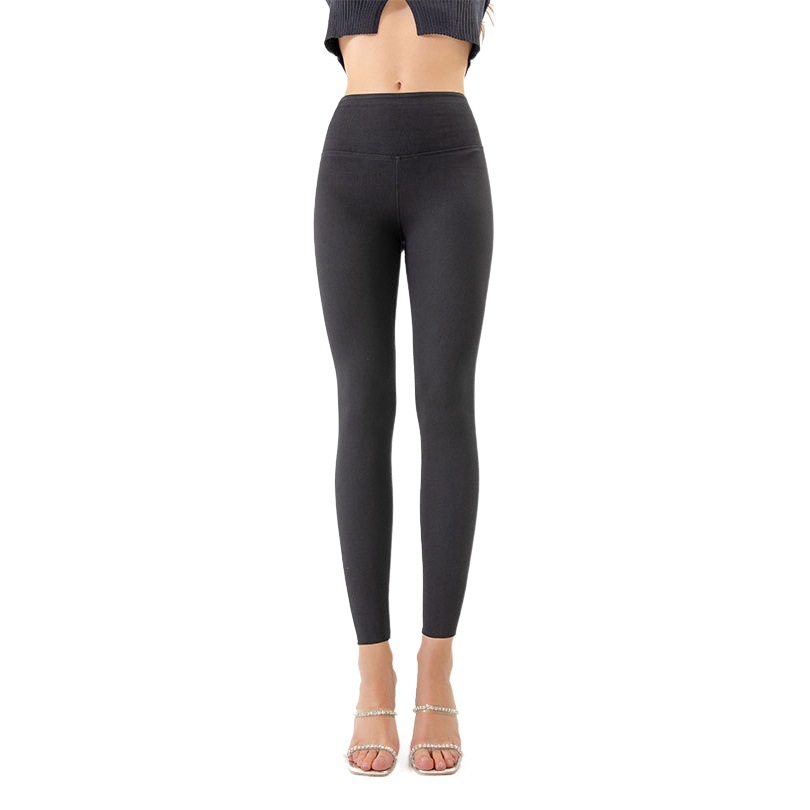 Transfronteriza especial de cintura alta de levantamiento de cadera ropa exterior pantalones casuales de las mujeres sin costura que forma alta elástica Denim Barbie fitness Pantalones deportivos