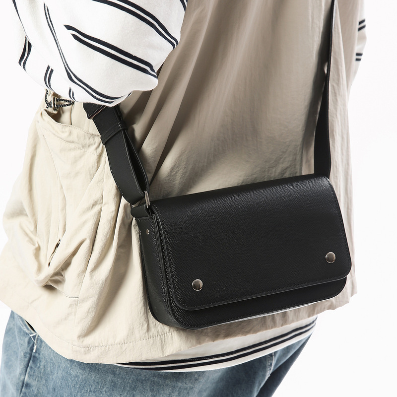 Men's Trendy Brand Ins-Style Japanese Shoulder Bag Commuter Bag with a High-End Feel, Niche Designer Functional Men's Crossbody Bag