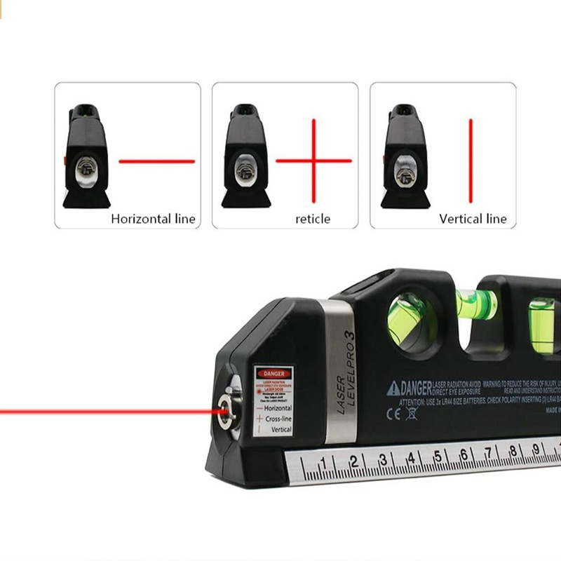 芸贝激光水平尺LV03不带磁红外水平仪测量水平laser03