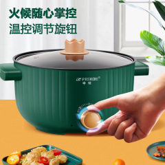 Manufacturer distributes hemispheric electric cooking pot all-in-one home dormitory pot double layer 3L multi-function steaming and stew electric hot pot batch